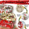 Christmas Stretchy Headbands For Women Girls 3Pcs Head Bandana Non-Slip Knotted Headbands Santa Claus Elastic Hair Bands Winter Fashion Yoga Wide Knot Hair Bandanas Headdress