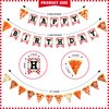 3 Pieces Pizza Party Decorations Pizza Birthday Party Banner Pizza Garland Supplies Pizza Theme Happy Birthday Party Pizza Pennant Banner for Christmas Party Pre Assembled Hanging Decoration