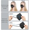 akgk KN95 Face Mask 50 PCS, Breathable Protection Masks, Individually Wrapped, 5-Ply KN95 Black Masks, Cup Dust Safety Masks