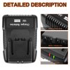 18V R86092 Fast Charger Lithium Battery Charger for RIDGID Tools 18V Battery R840083, R840085, R840086, R840087, AC840085, AC840086, AC840087P AC840089 etc.