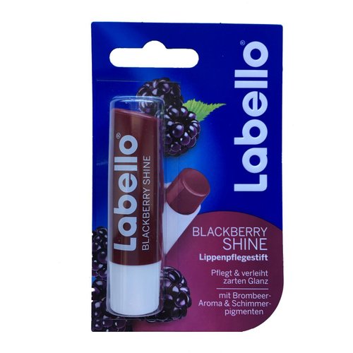 Labello Blackberry Shine Lip Balm 4.8g/5.5ml - 3 Pack