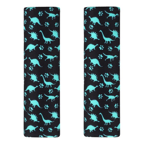 Accmor Car Seat Straps Shoulder Pads for Baby Kids,Soft Seat Belt Covers for Children, Car Seat Strap Covers for Girls Boys, Dinosaur Pattern