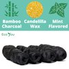 EcoYou Bamboo Dental Floss Refill | 4X99 FT Biodegradable Floss Refill | Mint & Candelilla Wax | Charcoal Dental Floss | Eco Floss | Bamboo Floss Refill | Bamboo Floss | Bamboo Charcoal Floss