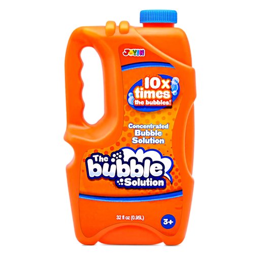 JOYIN 32 oz Bubble Solution Refills (up to 2.5 Gallon) Big Bubble Solution, Bubble Concentrated for Bubble Machine, Bubble Juice Refills (Orange)