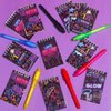 Winrayk 74Pcs Glow in the Dark Party Favors Neon Birthday Supplies Invisible Ink Pen Mini Notebook Neon Stickers Pinata Filler Goodie Bag Stuffers Prize Girls Boys Kids Glow in the Dark Party Supplies