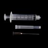 5ml Disposable Syringes with 22 Ga 1 Inch Needle, for Scientific Labs, Industrial, Liquid Measuring, Dispensing, Pack of 20
