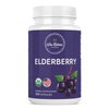 Via Natura Organics Elderberry Capsules 1000mg | Organic Herbal Supplement | 120 Capsules