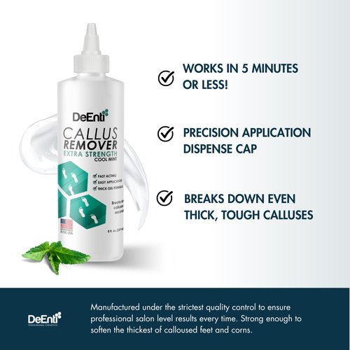 DeEnti Double Pumice Pack, Bundle Includes Mint Scented Callus Remover, 2 Pumice Stones for Feet, and 4 Pairs of Gloves, Salon Grade Foot Care, Home Manicure and Pedicure Kit