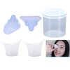 FOYARA Soft Silicone Reusable Eye Wash Cup for Effective Eye Cleansing Eye Care Washing Cup Pack of 4