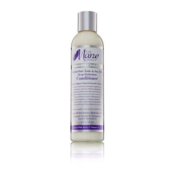 The Mane Choice Heavenly Halo Herbal Hair Tonic & Soy Milk Deep Hydration Conditioner, 8 Ounce
