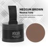 Hairline Powder, Root Touch Up Medium Brown Powder, Instant Hair Loss Concealer Hair Powder for Thinning Hair, Windproof & Sweatproof Hair Root Cover Up Powder with Mirror and Puff