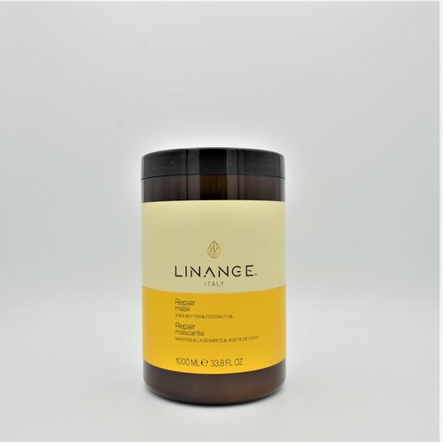 LINANGE Repair Mask with Shea Butter and Coconut Oil - Nourishing Hair Treatment, 33.8 oz.