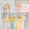 R HORSE 8Pcs Safari Baby Closet Dividers Double Sided Baby Closet Organizers Nursery Hanger Dividers Wood Baby Closet Size Dividers for Baby Boy Girls Baby Shower Birthday Gift Christmas (0-24 Months)