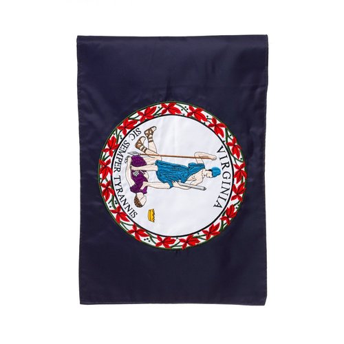 Evergreen Flag Virginia State Flag Garden Applique Flag | Patriotic Garden Flag 12x18 Double Sided | Small Garden Flags For Outside | All Seasons | Welcome State Flag for Yard Porch Garden
