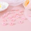 YISSION 20Pcs Mini Pink Flower Hair Clips with Rhinestone Cute Hair Pins Decorative Hair Clips Wedding Hair Barrettes Bridal Hair Accessories for Girls Women
