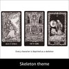 Da Brigh Darkside Skeleton Tarot Cards Deck, Standard Edition, White