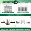 Lash Clusters,96 Pcs Cluster Lashes D Curl 12mm DIY Lash Extensions Eyelash Clusters,KEYYOU Volume Wispy Individual Lashes Soft&Comfortable Easy DIY at Home(Y09,D-12mm)