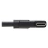 Tripp Lite USB C Cable USB 3.2 Gen 1 Right-Angle 60W PD Charging M/M 1ft (U420-001-RA)