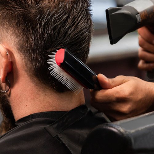 Detangling Brush Set with 9 Row Styling Brush, Rat Tail Comb, Wide Tooth Comb for Separating, Shaping and Defining Wet/Dry Long/Thick Curly and Natural 3a-4c Hair (Pink)