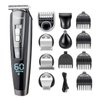 Hatteker Hair Clipper Beard Trimmer Kit for Men Cordless Hair Mustache Trimmer Hair Cutting Groomer Kit Precision Trimmer Waterproof USB Rechargeable 5 in 1