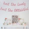 Sursurprise Miss Onderful 1st Birthday Decorations for Girl, Isn't She Lovely, Isn't She Onederful Banner Rose Gold First Birthday Party Supplies