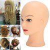 ZJchao Cosmetology Bald Manikin Mannequin Head, Practice Training Head Mannequin Head for Wig Hat Making Wigs Display Makeup Exercises Bald Mannequin Head Doll Hairdressing Training Head 49cm(#1)