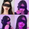 ALMYMM Sexy Lace Blindfold Masks for Women, Lace Masquerade Mesh Blindfold Mask, Light Blocking Eye Mask, Sexy See Through Blindfold Eye Mask Masquerade Couple Cosplay Party Halloween Masks