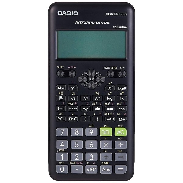 Casio Fx-82es Fx82es Plus Bk Display Scientific Calculations Calculator with 252 Functions