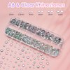 Canvalite Rhinestones for Face Colorful Face Gems Face Jewels AB & Clear Eye Hair Nail Gems Rhinestones with Quick Dry Makeup Glue, 1 Rhinestones Picker Wax Pen, 1 Tweezers for Nail Art Face Makeup
