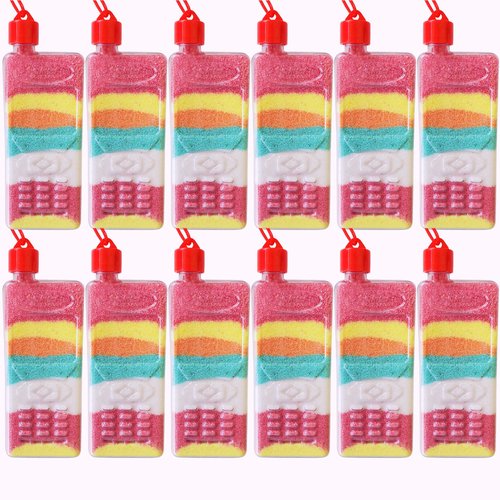 ArtCreativity Cellphone Art Bottle Necklaces, Pack of 12, Sand Art Craft Kit with Shaped Bottles, Craft Party Supplies and Party Favors for Kids - Sand Sold Separately (Cellphone)