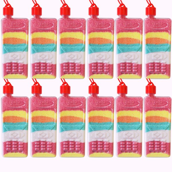 ArtCreativity Cellphone Art Bottle Necklaces, Pack of 12, Sand Art Craft Kit with Shaped Bottles, Craft Party Supplies and Party Favors for Kids - Sand Sold Separately (Cellphone)