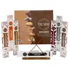 Woody Incense Sticks Variety Pack - 120 Insence-Sticks (6 Incents x 20 Insenses) - White Sage, Palo Santo, Dragons Blood, Sandalwood - Natural Incense Set Inciensos with Stick Incense Holder