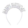 VOCOSTE Birthday Crown, Birthday Headband, Birthday Crown Adult Woman, Birthday Headband for Girls, Birthday Girl Headband, Children Birthday Tiara Happy Birthday Decorations, Silver Tone