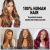 DULTEV Honey Blonde Lace Front Wig Human Hair Glueless Wigs Human Hair Pre Plucked 13x4 HD Body Wave Lace Front Wigs 4/27 Colored Highlight Ombre Lace Front Wigs for Women