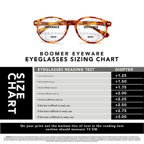Boomer Eyeware Classic Stylish Bifocal Rounders, Reading Glasses for Men & Women, 1.25, Tortoise