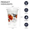 Party Essentials SD162087 20 Count Soft Plastic Printed Party Cups, 16-Ounce, Halloween