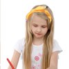 Back To School Headband Yellow Pencil Headband Cute Bows Hair Hoop for Girls Bow School Hair Band Hair Accessories Back To School Outfits Non Slip Headband 1PCS