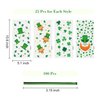 sorkwo 100 Pcs St. Patrick's Day Cellophane Treat Bags Clover Cellophane Bags Shamrock Candy Bags Irish Lucky Bags with 100 Twist Ties for Saint Patrick Day Party Favor
