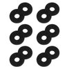 tifanso Strap Locks, 6 Pairs Guitar Strap Locks, Premium Strap Blocks, Guitar Protector Black
