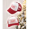 Tstars I've Been Naughty Funny Holiday Ugly Christmas Party Trucker Hat Mesh Cap One Size red/White