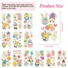 60 Pieces Easter Temporary Tattoos for Kids, Glow in The Dark Easter Basket Stuffers, Easter Eggs Bunny Gnome Tattoo Stickers, Easter Decorations Party Favors Supplies Gifts for Boys Girls