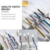 Healifty 4Pcs Silicone Toothbrushes Bristles Toothbrush Soft Toothbrush for Sensitive Teeth Manual Toothbrush for Adults Teenagers