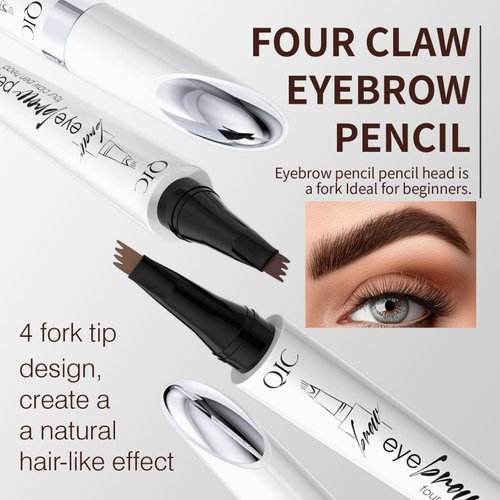 2024 New Magic Eyebrow Pencil,3D Waterproof Microblading Eyebrow Pen with 4 Fork Tip,Natural Makeup Long-Lasting Eyebrow Pencil,Makeup Fine Stroke Eyebrow Tattoo Pencil (Light Brown-B)