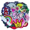 Qingxi Charm 32pcs Assorted Styles Sequins Sewing on/Iron on Embroidered Patches Clothes Dress Hat Pants Shoes Curtain Sewing Decorating DIY Craft Embarrassment Applique Patches (Sequins 32pcs)