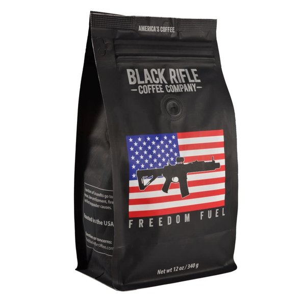 Black Rifle Coffee Company Freedom Fuel, Dark Roast Ground Coffee, 12 OZ Bag