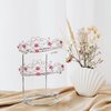 HOLIDYOYO Table Top Display Stand Tiara Crown Display Stand 3 Tiers Headband Display Stand Hair Supplies Organizer for Home Shop Store Hair Crown Tiara Display Headbands for Girls