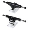 Core Skateboard Trucks 4.75 (7.375") Black/White Base, Premium Bushings