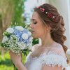 BETITETO Bridal Burgundy Crystal Headpiece Wedding White Wine Red Rhinestone Black Hair Vine Accessories for Women
