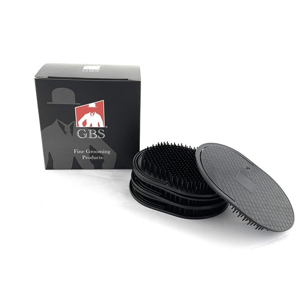 G.B.S Pocket Palm Combs Brush for Men, Women and Pets Grooming Brush Comb, Pack of 6, (Black) Made in U.S.A