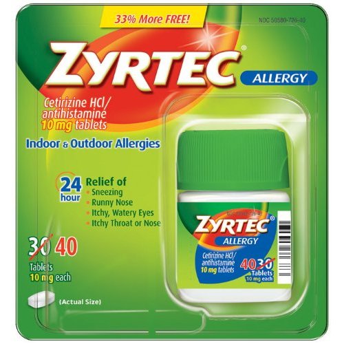 Zyrtec Bonus Pack, 40 Count